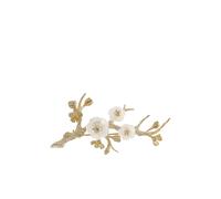 Anabela Chan Sakura Blossom diamond brooch - Gold One Size
