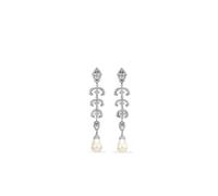 Anabela Chan Scallop Lace rhodium vermeil pearl earrings - Silver One Size
