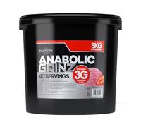 Anabolic Gainz 5kg - Mass Gainer - 30g Protein Powder - Contains 3g Creatine Per Serving - Post Workout Recovery Fuel to Build Lean Muscle - 40 Servings - GMP Certified - TBPC (Strawberry)
