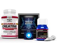 Anabolic Muscle Stack : Testo Extreme Anabolic & 10 Blend Decabolic Creatine & Testo Anabolic Patches - Strongest Legal Testosterone Booster, Muscle Growth & Strength Stack (1 Month Course)