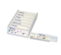 Anabox 7 Day Weekly Pillbox White