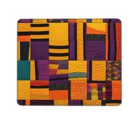 ANABPRMA African Tribal Ethnic Texture Rubber Edge Mouse Pad for Office & Gaming, Non-Slip Desk Mouse Mat with Stitched Edges, Multiple Sizes8.3 x 10.3 in