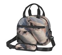 ANABPRMA Ballet Shoe Insulated Lunch Bag Thermal Lunch Tote with Shoulder Strap Waterproof Lunch Box Bag for Work School Picnic Travel