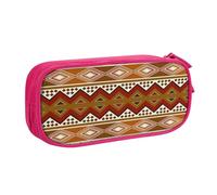 ANABPRMA Bohemian Pencil Case, Large Capacity Double Layer Student Pen Pouch with 2 Zipped Main Pockets, Multi-Functional Organiser for School, Office, Travelling