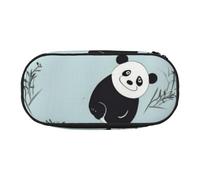 ANABPRMA Cartoon Panda Bear Pencil Case Large Capacity Zipper Pouch Oxford Fabric Pen Organizer Makeup Bag Portable Storage for School Office Travel