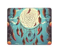 ANABPRMA Catch Dream Net Rubber Edge Mouse Pad for Office & Gaming, Non-Slip Desk Mouse Mat with Stitched Edges, Multiple Sizes10 x 12 inch