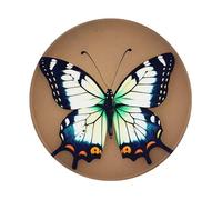 ANABPRMA Cute little butterfly Non-Slip Rubber Mouse Pad 8 Inch Computer Gaming Desk Mat with Smooth Surface for Office and Home