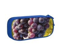 ANABPRMA Desert Grapes Pencil Case, Large Capacity Double Layer Student Pen Pouch with 2 Zipped Main Pockets, Multi-Functional Organiser for School, Office, Travelling