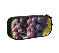 ANABPRMA Desert Grapes Pencil Case, Large Capacity Double Layer Student Pen Pouch with 2 Zipped Main Pockets, Multi-Functional Organiser for School, Office, Travelling