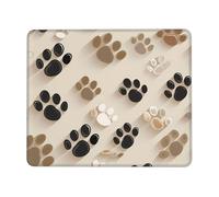 ANABPRMA Dog Paw Print Rubber Edge Mouse Pad for Office & Gaming, Non-Slip Desk Mouse Mat with Stitched Edges, Multiple Sizes7.9 x 9.5 in