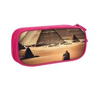 ANABPRMA Dreaming of The Pyramids of Khufu Pencil Case, Large Capacity Double Layer Student Pen Pouch with 2 Zipped Main Pockets, Multi-Functional Organiser for School, Office, Travelling