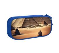 ANABPRMA Dreaming of The Pyramids of Khufu Pencil Case, Large Capacity Double Layer Student Pen Pouch with 2 Zipped Main Pockets, Multi-Functional Organiser for School, Office, Travelling