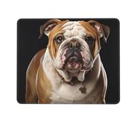 ANABPRMA English-Bulldog Rubber Edge Mouse Pad for Office & Gaming, Non-Slip Desk Mouse Mat with Stitched Edges, Multiple Sizes7 x 8.6 in