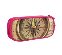 ANABPRMA Law of The Compass Navigation Pencil Case, Large Capacity Double Layer Student Pen Pouch with 2 Zipped Main Pockets, Multi-Functional Organiser for School, Office, Travelling