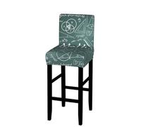 ANABPRMA Math Lesson Word Stretch Bar Stool Cover Counter Stool Slipcover for Armless Chairs Elastic Chair Seat Cover Furniture Protector Home Kitchen Decor