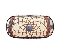 ANABPRMA Native American Dream Catcher Pencil Case Large Capacity Zipper Pouch Oxford Fabric Pen Organizer Makeup Bag Portable Storage for School Office Travel