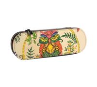 ANABPRMA Owl Beliefs Hard Shell Leather Pencil Case, Multi-Use Zipper Box for Stationery, Makeup or Small Accessories