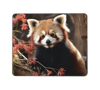 ANABPRMA Red Pandas Rubber Edge Mouse Pad for Office & Gaming, Non-Slip Desk Mouse Mat with Stitched Edges, Multiple Sizes7 x 8.6 in