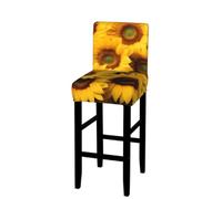 ANABPRMA Sunflowers Stretch Bar Stool Cover Counter Stool Slipcover for Armless Chairs Elastic Chair Seat Cover Furniture Protector Home Kitchen Decor