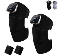 Anaconda Knee Recovery Pro, Heated Knee Massager, Massage Knee, LCD Touch Panel Adjustable Massage & Temperature Settings, for Arthritis, Meniscus Tear Pain Relief, Relaxation (2PCS-Black)