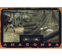 ANACONDA Original Lobby Card 3 Jennifer Lopez Ice Cube Owen Wilson Snake Horror Movie Poster,Metal Tin Sign,Vintage Style Classic Old Film Poster Wall Ornament Coffee Bar Restaurant Man Cave Wall
