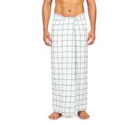 Anadamz Multipurpose Sarong/Wrap/Lungi White with Colour Checks 100% Soft Cotton 2 Meters Sewn/Stitched/Tube Type by eshop7 (Green)