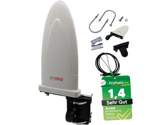 Anadol AXRED AX075 DVBT2 Antenna with Amplifier 36dBi for Outdoor Use DVBT Antenna for Receiver TV, DVB-T DVB-T2 Antennas, Indoor Antenna, Freenet TV