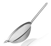 Anaeat Fine Mesh Strainers - Premium Stainless Steel Colander Sieve Sifters, with Durable Mesh and Sturdy Handle, Excellent for Sifting Dry Ingredients, Flour, Pastas, Rice, Tea (18cm