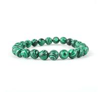 Anagha Jewels Natural " Malachite " Gemstone Beaded Unisex Stretch Bracelet Healing Gemstone Waterproof Bracelet , Durable And Comfort For Dailywear Handmade Bracelet For Yoga, Meditation & Control
