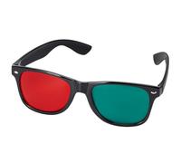 Anaglyph 3D Glasses, 3D Glasses, Black Frame Red Green Viewing for Dimensional Anaglyph TV Movie DVD Game and Amblyopia Training Eyeglasses