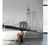 Anaglypta New York Art Illustration Black And White - 384X260Cm - 5018-8