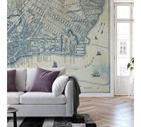 Anaglypta Old Vintage City Map New York - 384X260Cm - 5019-8
