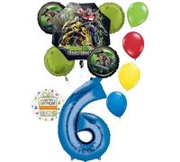 Anagram 6th Birthday Party Supplies 11pc Transformer's Balloon Bouquet Decorations