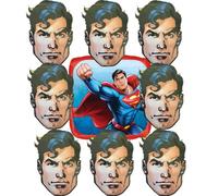 Anagram Amscan Licensed Birthday Celebration Party Supplies Party Favor Masks and Balloon Set of Intended for Superman Theme Multicolor - Officially Licensed