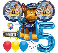 Anagram Balloons Licensed for Paw Patrol's Chase 5th Birthday Party Supplies Balloon Bouquet Decorations, Multicolored, 3449501