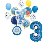 Anagram Blue's 3rd Birthday Clues Party Supplies Balloon Bouquet Decorations
