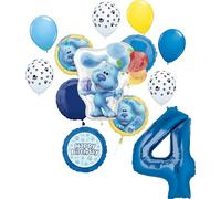 Anagram Blue's 4th Birthday Clues Party Supplies Balloon Bouquet Decorations