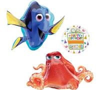 Anagram Finding Dory Party Supplies 3 pc Birthday Balloon Bouquet Decorations