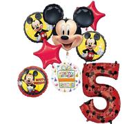 Anagram Mickey Forever 5th Birthday Party Supplies Balloon Bouquet Decorations