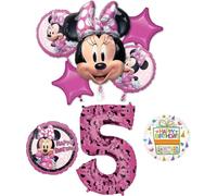 Anagram Minnie Forever 5th Birthday Party Supplies Balloon Bouquet Decorations
