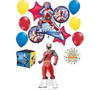 Anagram Power Rangers Birthday Party Supplies 14 pc Foil Balloon Bouquet Decorations