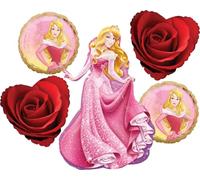 Anagram Princess Arora Birthday Party Supplies 5pc Sleeping Beauty Briar Rose Balloon Bouquet Decorations
