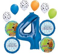 Anagram Scoooby Dooby Doo 4th Birthday Party Supplies 11 pc Balloon Bouquet Decorations