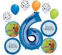 Anagram Scoooby Dooby Doo 6th Birthday Party Supplies 11 pc Balloon Bouquet Decorations