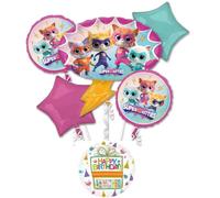 Anagram SuperKitties Birthday Party Supplies 6pc Balloon Bouquet Decorations