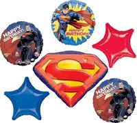 Anagram Superman Birthday Party Supplies Balloon Bouquet Decorations 6pc