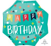 Anagram Supershape Reason To Celebrate Birthday Balloon (One Size) (Green)