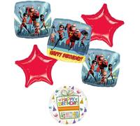 Anagram The Incredibles Birthday Party Supplies 6pc Balloon Bouquet Decorations