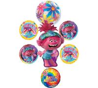 Anagram Trolls Poppy Birthday Party Balloon Bouquet Decorations Peace and Love, BQ_4266
