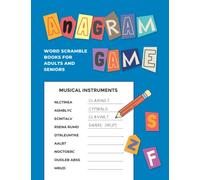 Anagrams Game: Word Scramble Books for Adults and Seniors (Word Unscramble Games)